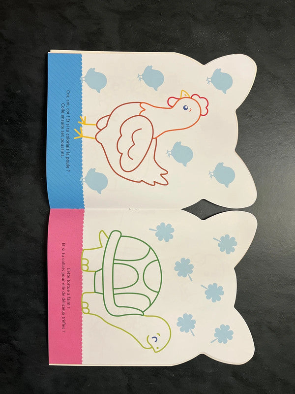 Coller et colorier - bonjour, petit chat !