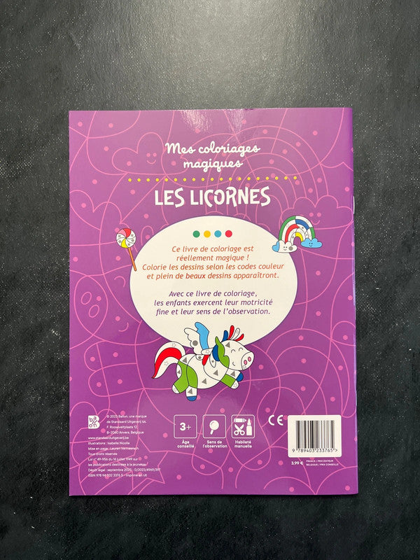 Mes coloriages magiques - les licornes