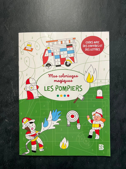 Mes coloriages magiques - les pompiers