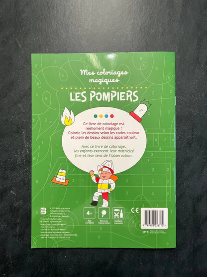 Mes coloriages magiques - les pompiers
