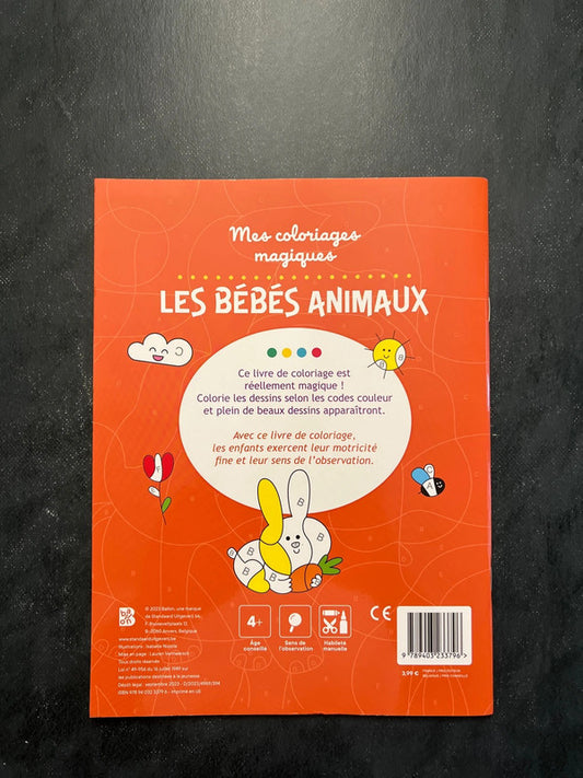 Mes coloriages magiques - les bébés animaux