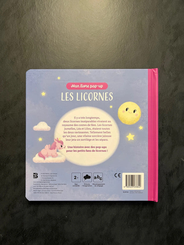 Livre en relief - les licornes