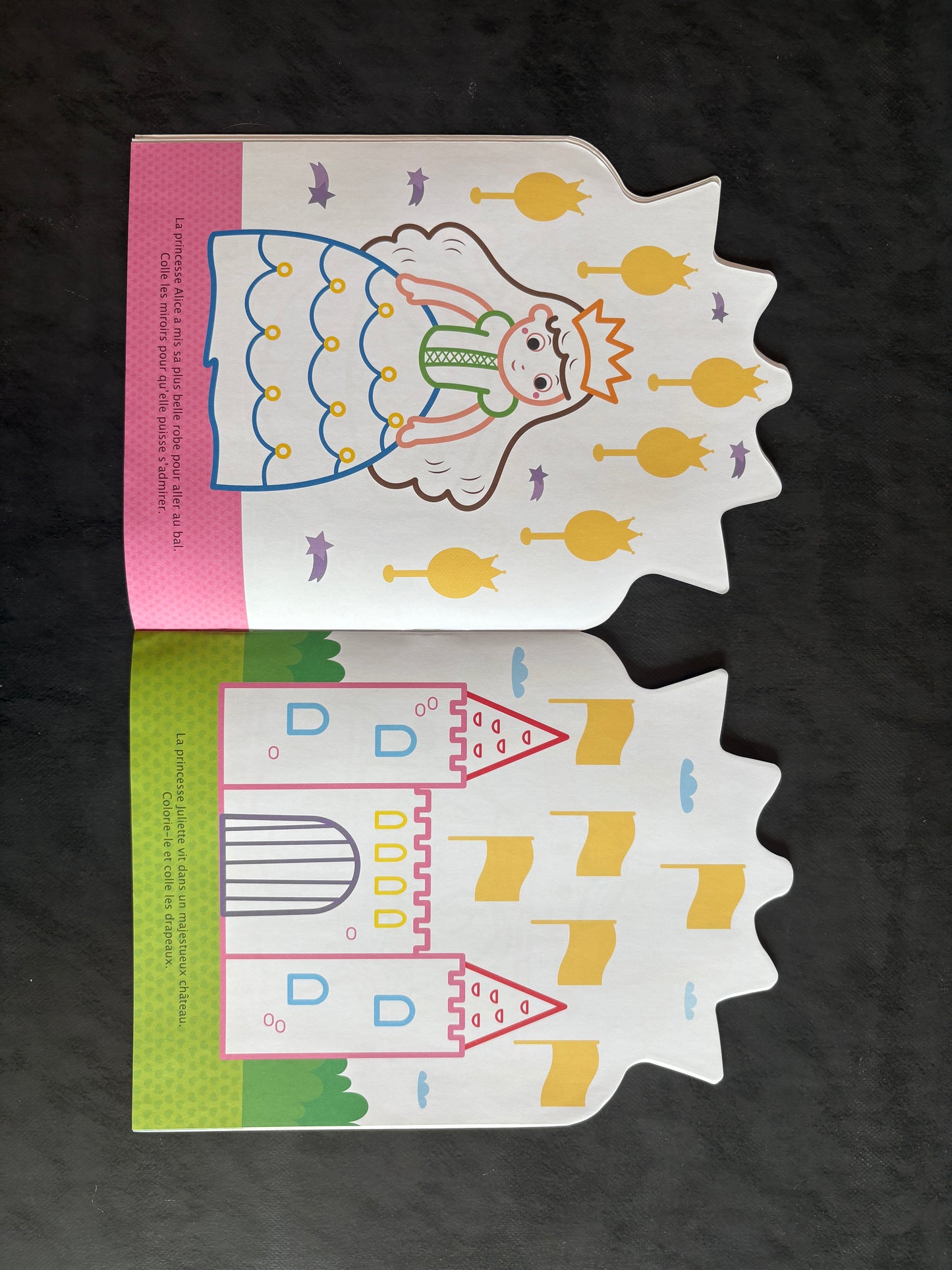 Livre coller et colorier - Bonjour, petite princesse - Dès 3 ans