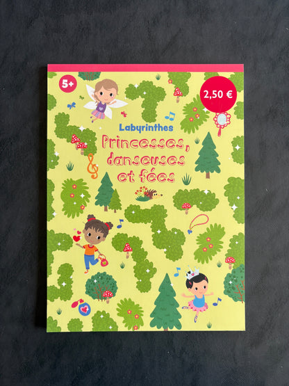 Livre Labyrinthes - Princesse, danseuses et fées - Dès 5 ans