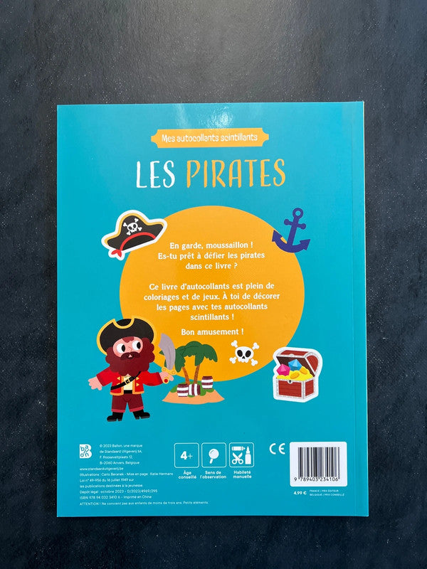 Mes autocollants scintillants - les pirates