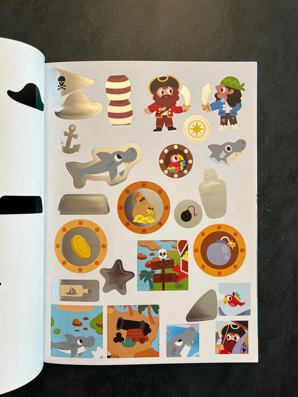 Mes autocollants scintillants - les pirates