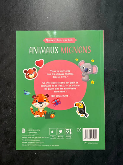 Mes autocollants scintillants - animaux mignons