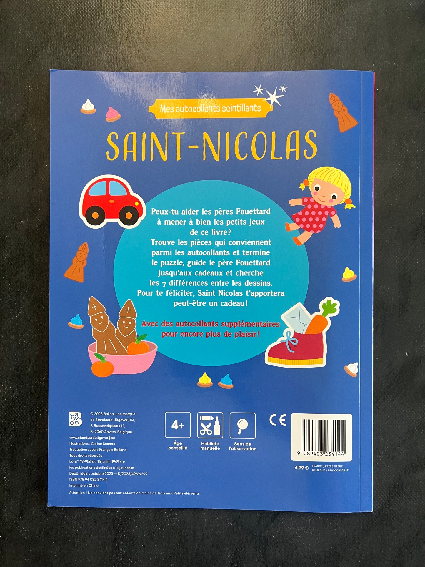 Mes autocollants scintillants - Saint-Nicolas