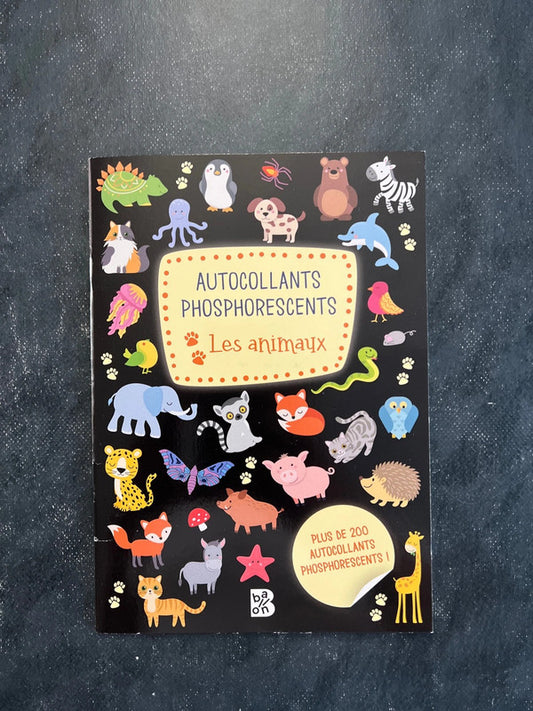 Autocollants phosphorescent - les animaux