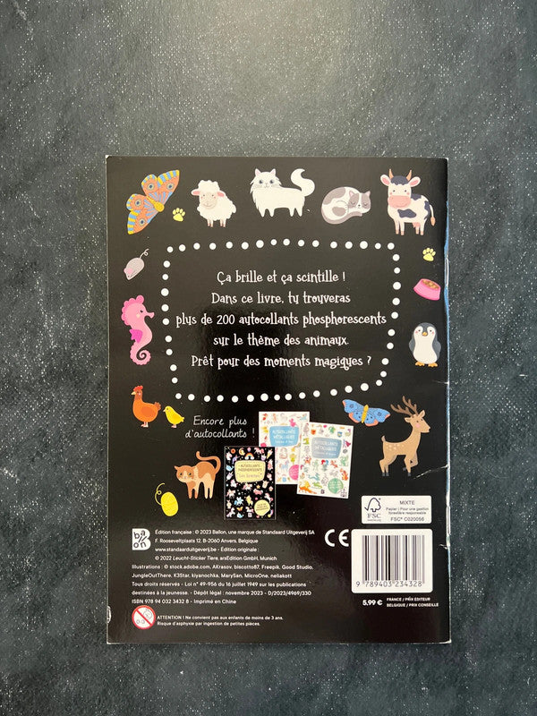 Autocollants phosphorescent - les animaux