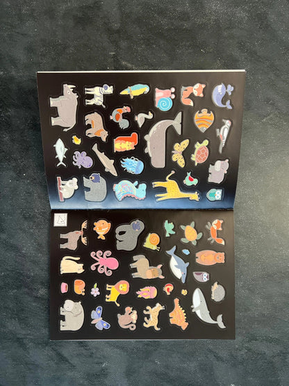 Autocollants phosphorescent - les animaux