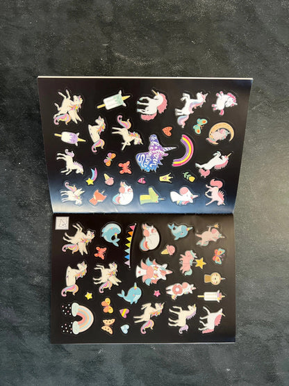 Autocollants phosphorescent - les licornes