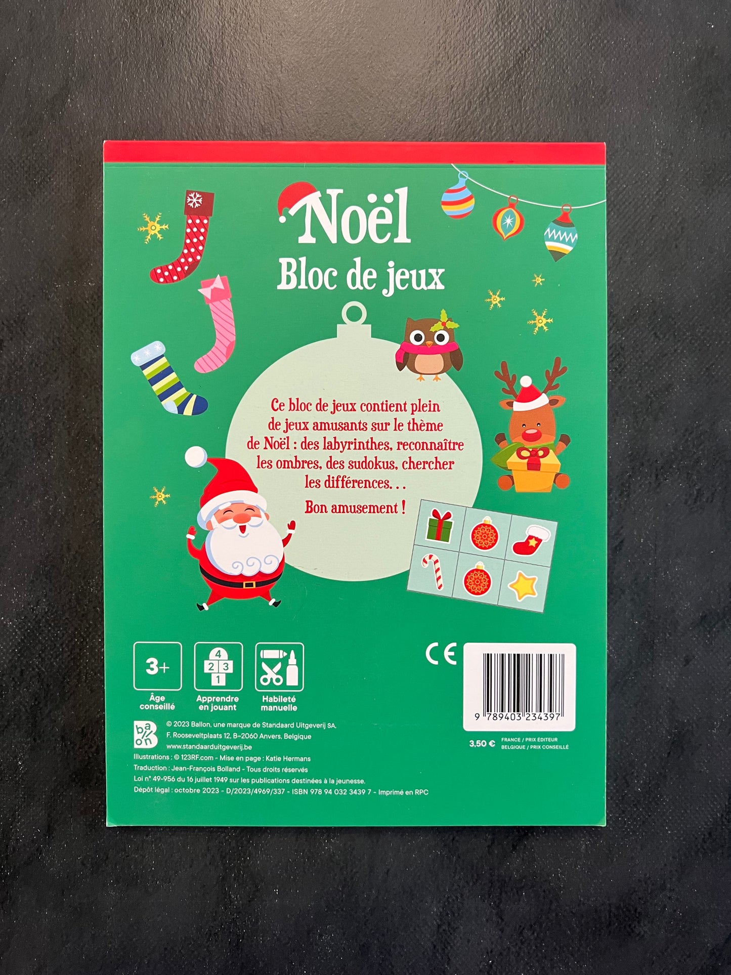 Mon bloc de jeux - Noël