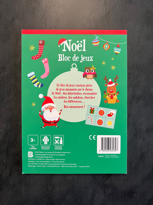 Mon bloc de jeux - Noël
