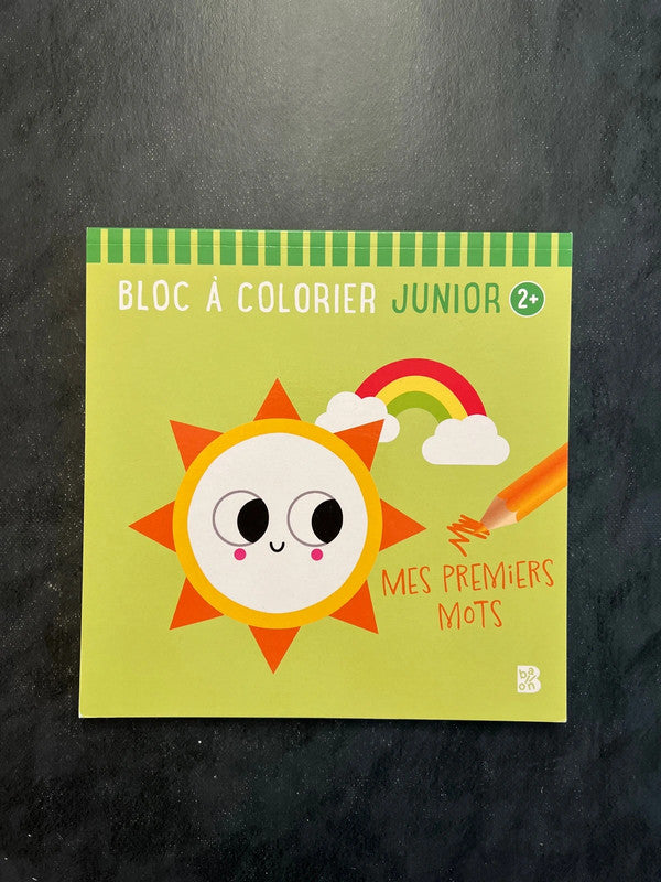 Bloc à colorier junior - mes premiers mots
