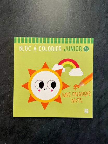 Bloc à colorier junior - mes premiers mots