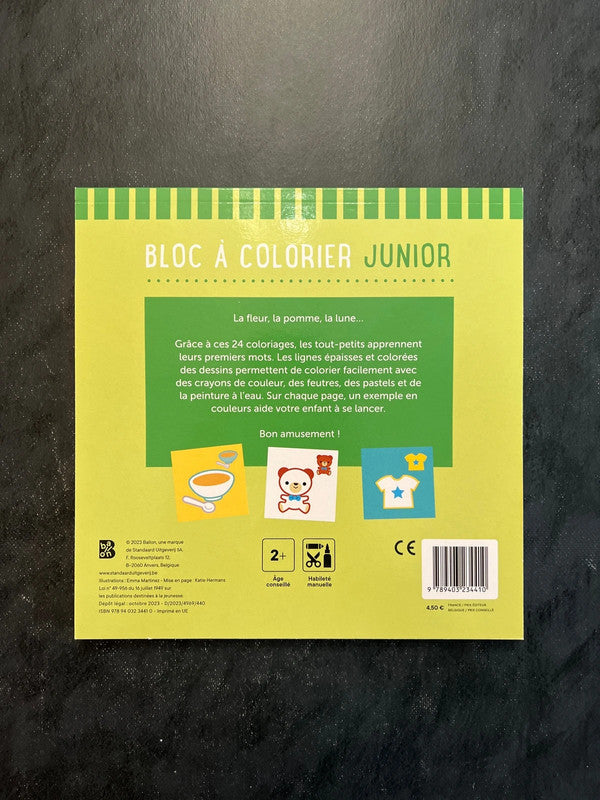 Bloc à colorier junior - mes premiers mots