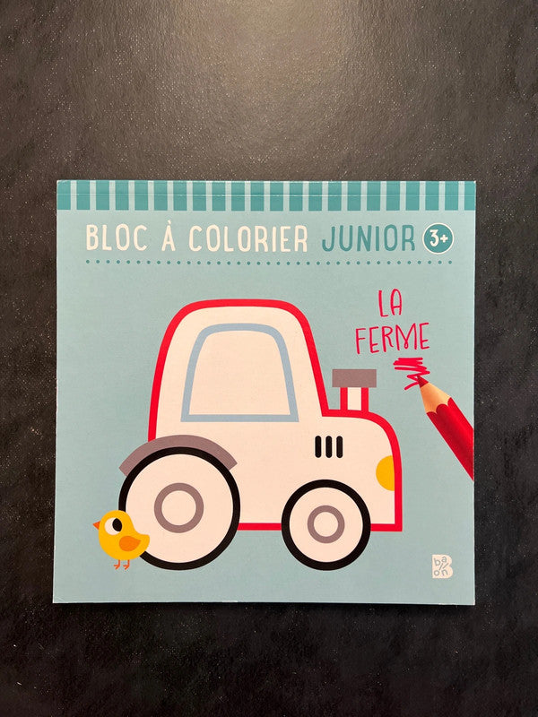 Bloc à colorier junior - la ferme