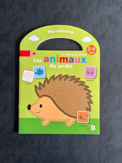 Je colle et je colorie - les animaux du jardin