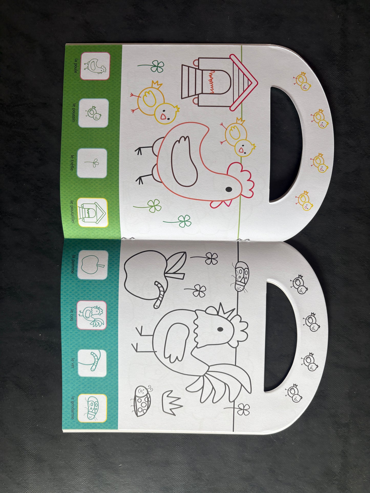 Je colle et je colorie - les animaux du jardin