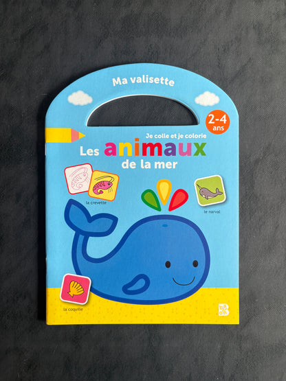 Je colle et je colorie - les animaux de la mer