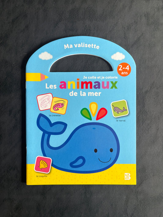 Je colle et je colorie - les animaux de la mer