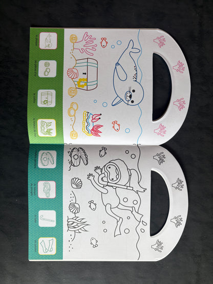Je colle et je colorie - Les animaux de la mer (2-4 ans)