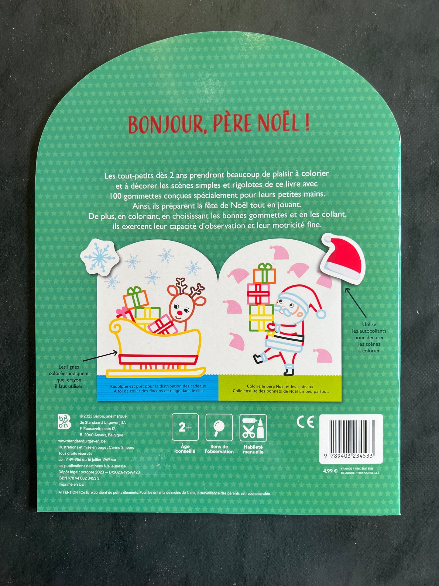 Coller et colorier - bonjour, père Noël !