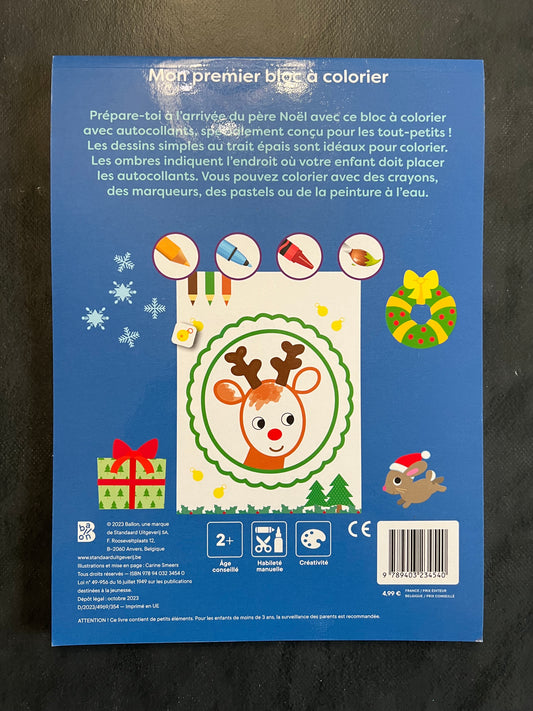 Mon bloc à colorier - Noël
