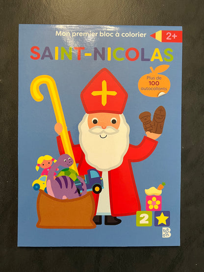 Mon bloc à colorier - Saint-Nicolas