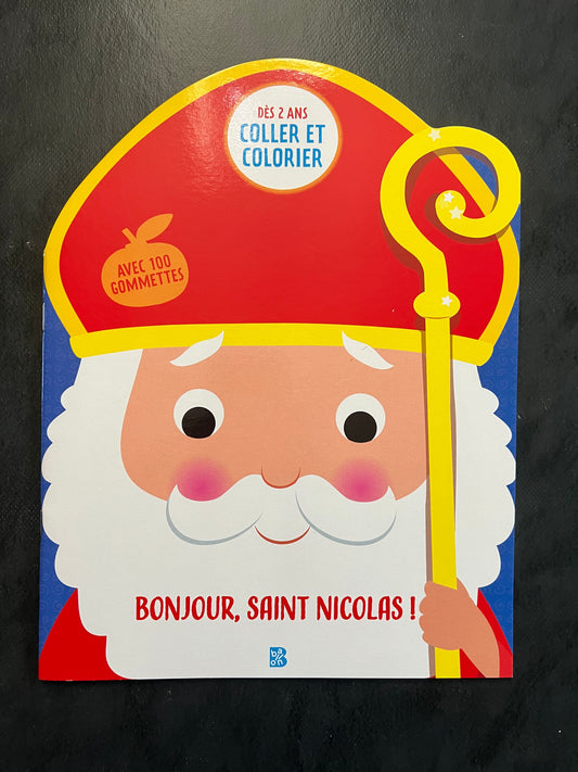 Coller et colorier - bonjour, Saint-Nicolas !