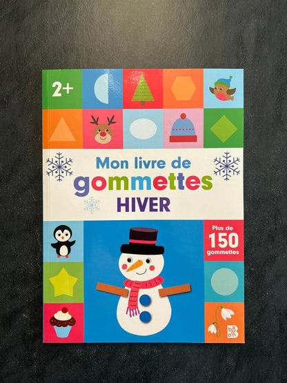Mon livre de gommettes - hiver