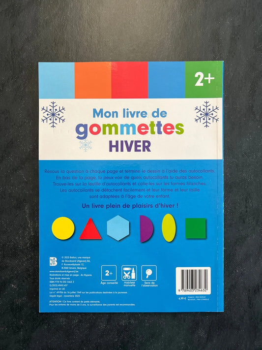 Mon livre de gommettes - hiver