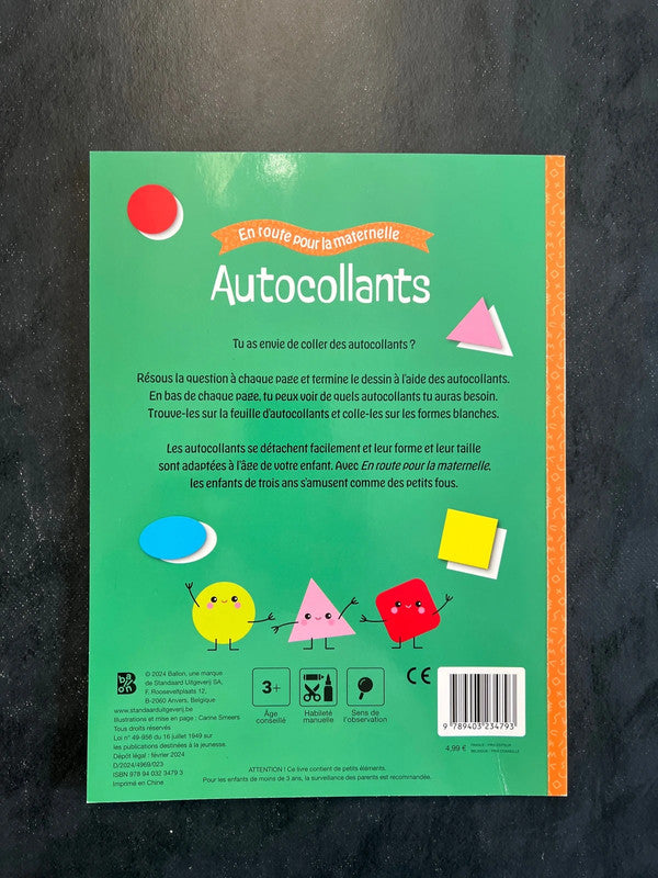 Livre autocollants - dès 3 ans