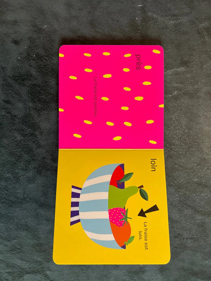 Livre cartonné - dessus et dessous