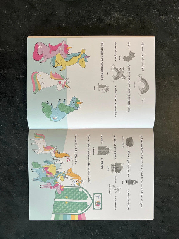 Livre d’autocollants - la licorne timide