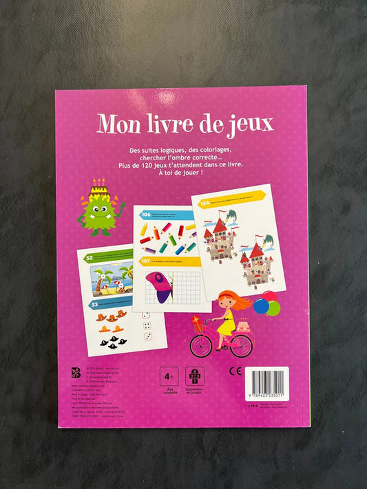 Mon livre de jeux - dès 4 ans - +120 jeux