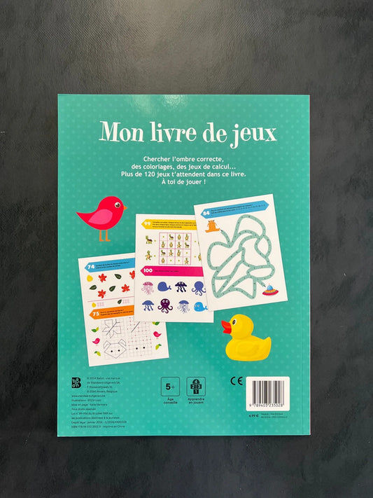 Mon livre de jeux - 5 ans et plus