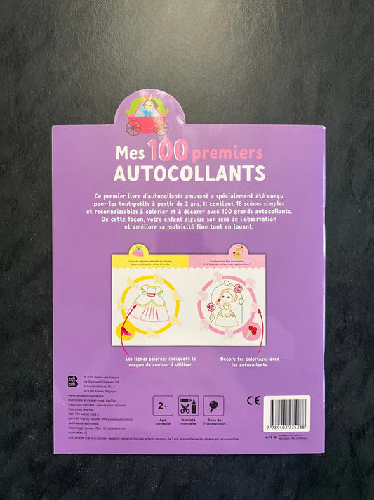 Mes 100 premiers autocollants - les princesses