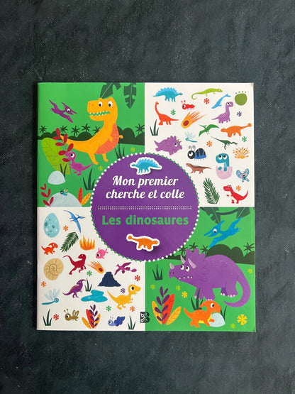 Mon premier cherche et colle - les dinosaures