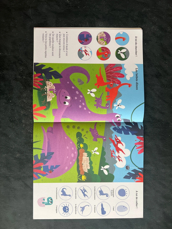 Mon premier cherche et colle - les dinosaures