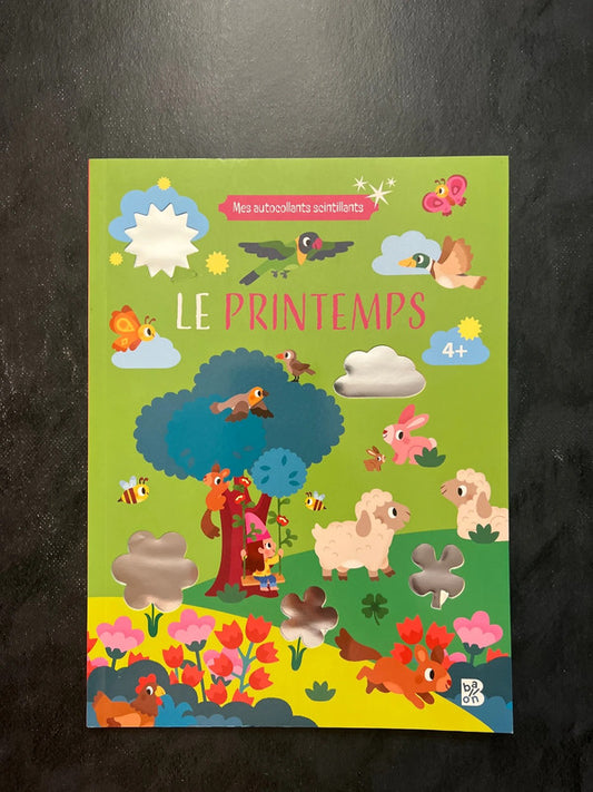 Mes autocollants scintillants - le printemps