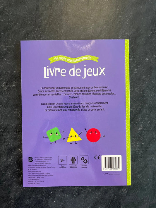 Livre jeux - dès 3 ans