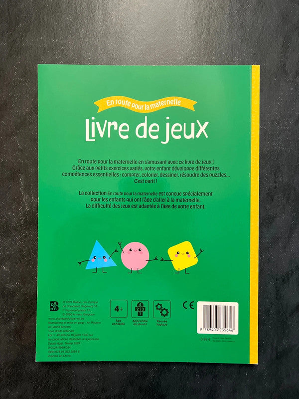 Livre jeux - dès 4 ans