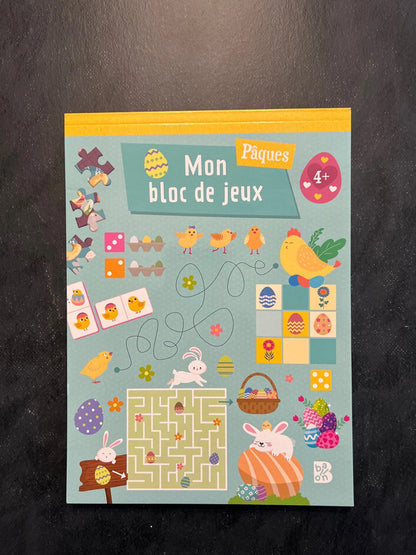 Mon bloc de jeux - Pâques