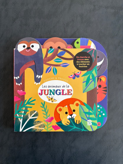 Livre à toucher - Les animaux de la jungle