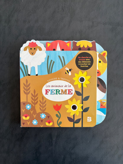 Livre à toucher - Les animaux de la ferme