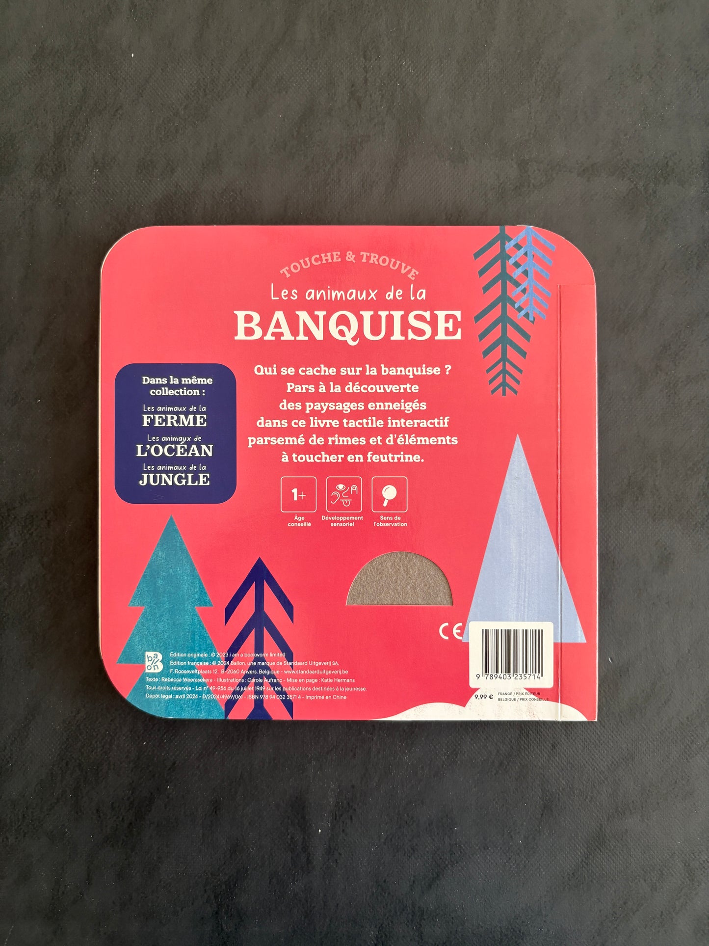 Livre à toucher - Les animaux de la Banquise