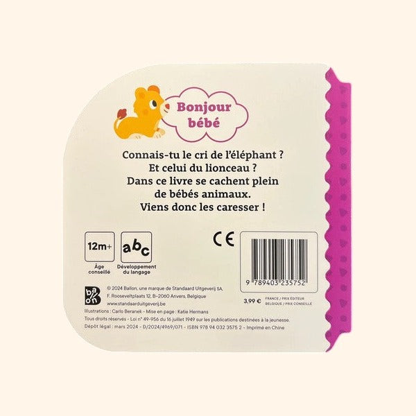 Les animaux sauvages - Livre cartonné pour les tout-petits (0-2 ans)
