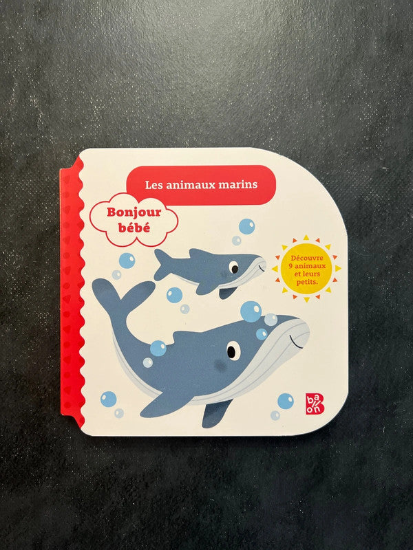 Livre cartonné - les animaux marins